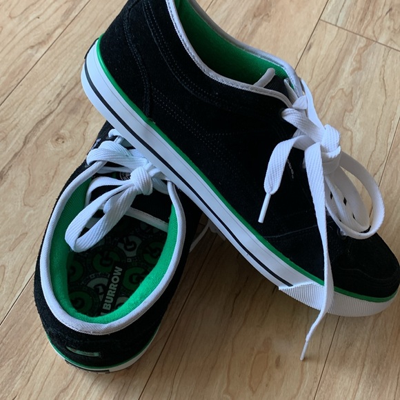 Globe Taj Burrow Black and Green Skate Sneakers - Picture 11 of 13